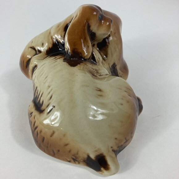 Ceramic Porcelain Momma Dog Pup Cocker Spaniel Brown 4 x 5.5 - Picture 5 of 8